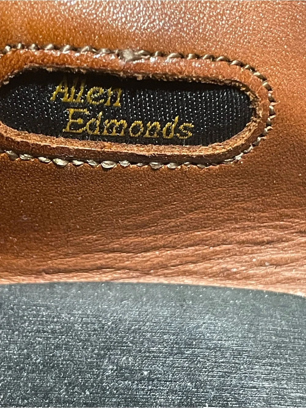 Allen Edmonds Men's Leather Cap-Toe Oxfords 10 .5 D Brown USA